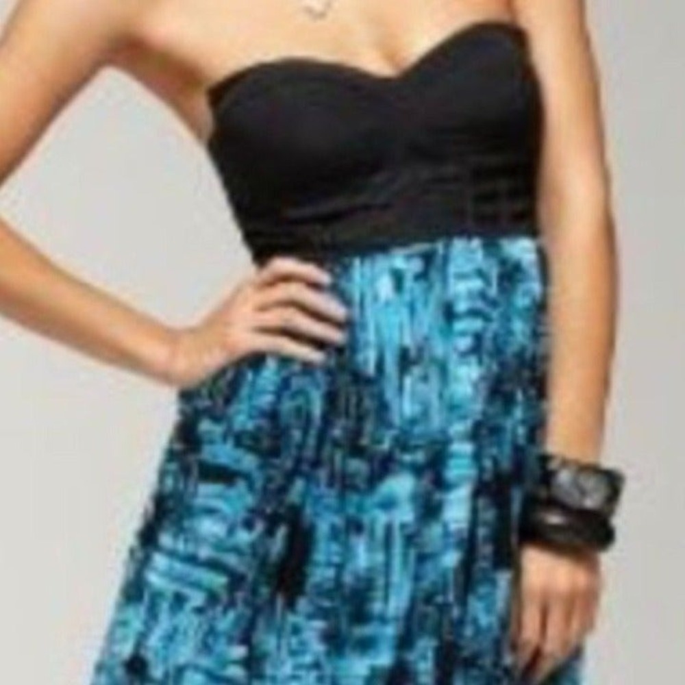 BEBE Corset Bubble  Silk Dress Size Small